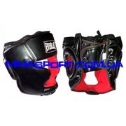 Боксерские шлем ELAST с полной защитой (винил,  черный)299гр.